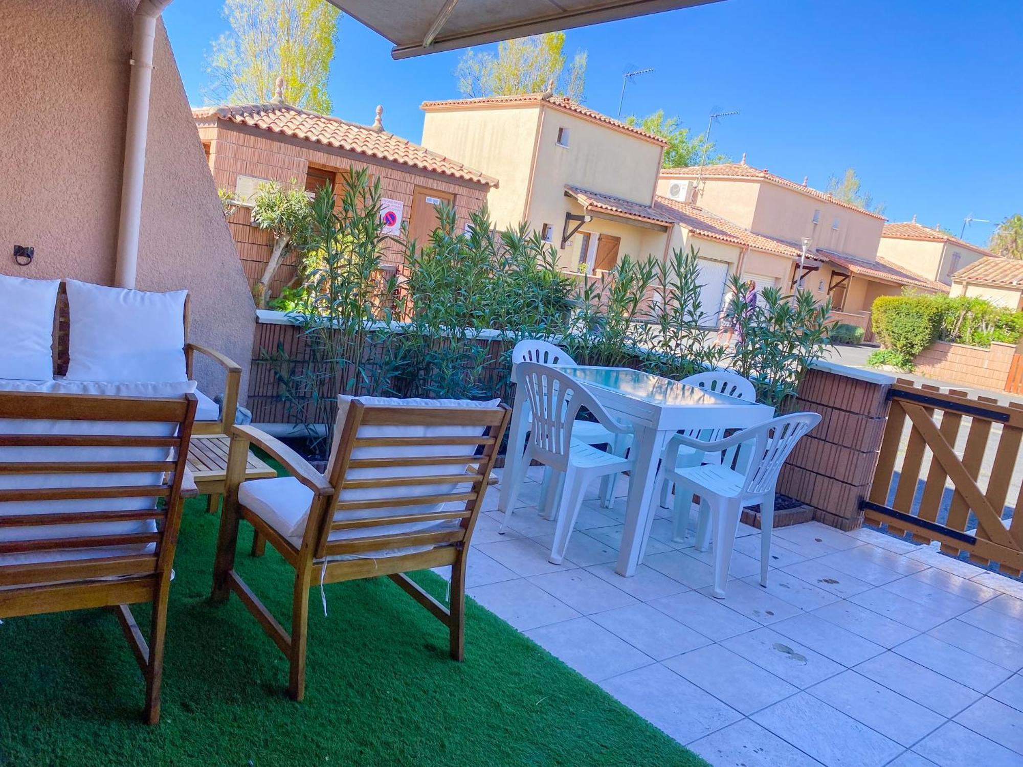 Maison bord de mer en résidence avec piscine Vias Extérieur photo