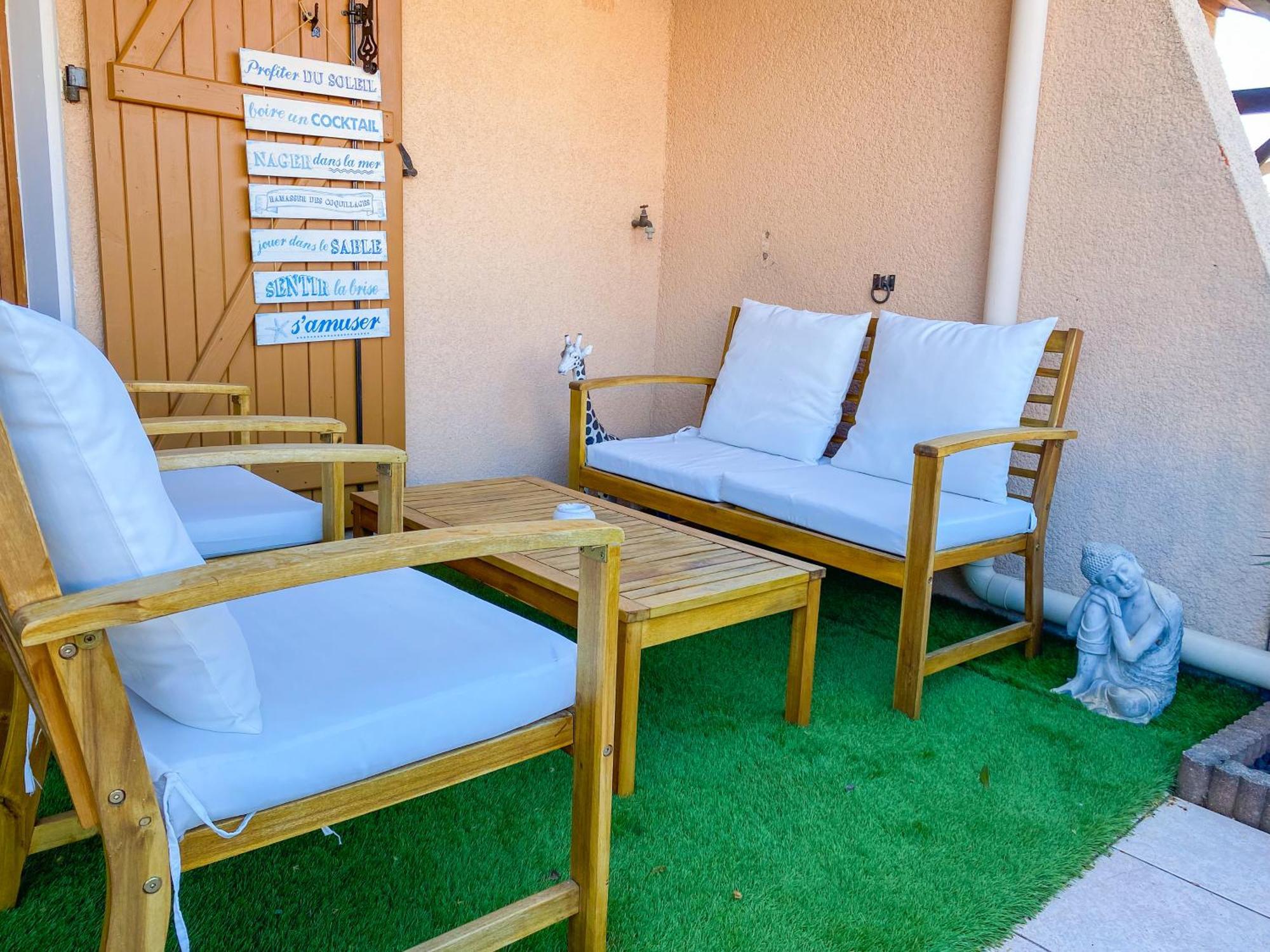 Maison bord de mer en résidence avec piscine Vias Extérieur photo