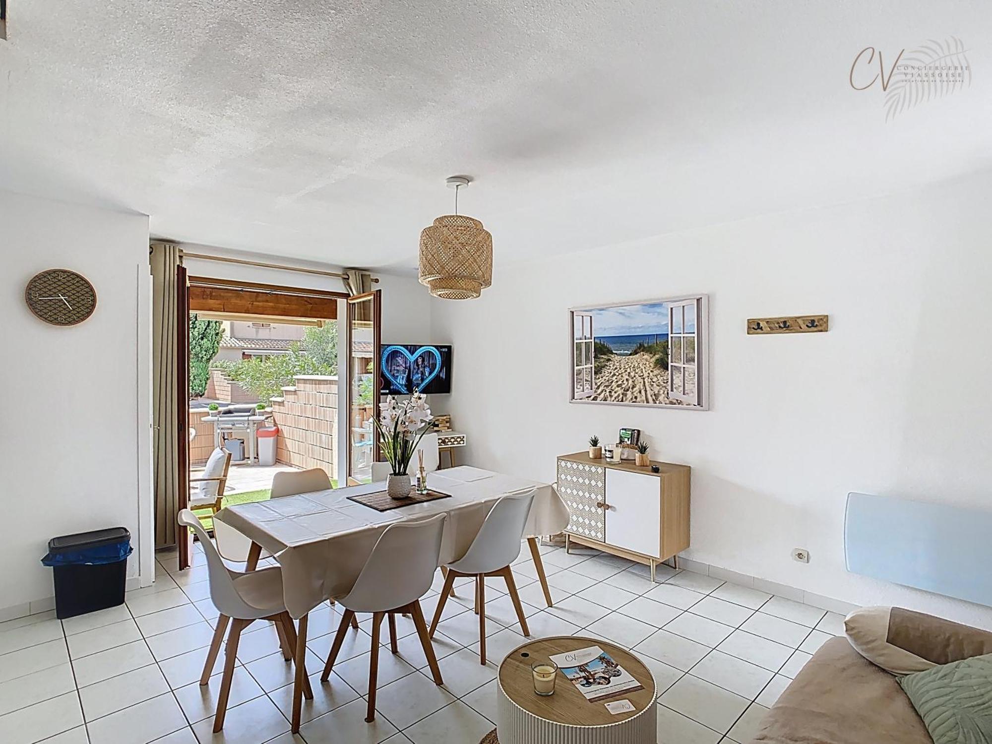 Maison bord de mer en résidence avec piscine Vias Extérieur photo