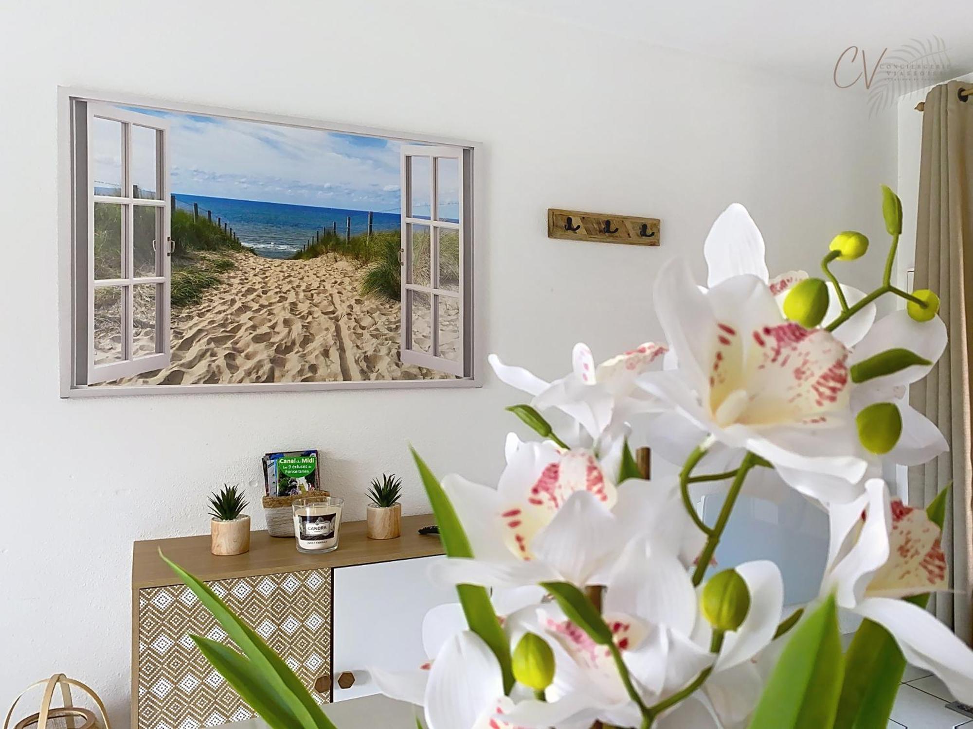 Maison bord de mer en résidence avec piscine Vias Extérieur photo